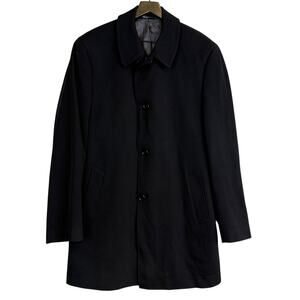 Cardinal of Canada Loro Piana Storm System Wool Black Coat - 44R